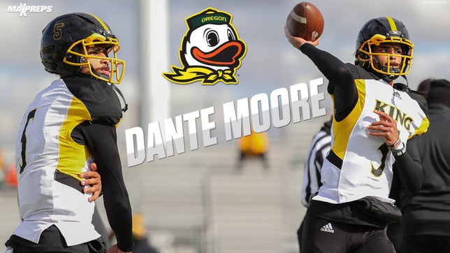 2023 five-star QB Dante Moore of Martin Luther King School (MI) has had arguably one of the best high school careers as a quarterback in recent history.