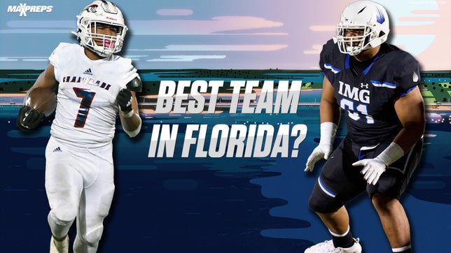 Should IMG Academy (FL) be considered as the top team in the sunshine state?