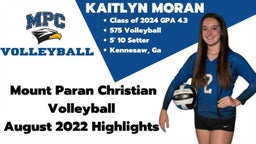 Kaitlyn Moran Setting Highlights - Aug 2022