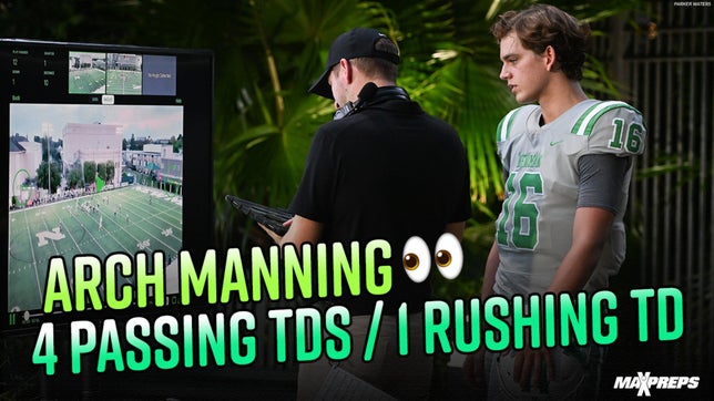 Highlights of Arch Manning and Newman's (New Orleans, LA) 42-20 homecoming win over Riverside Academy (Reserve, LA).