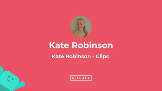 Trace Moments Kate Robinson