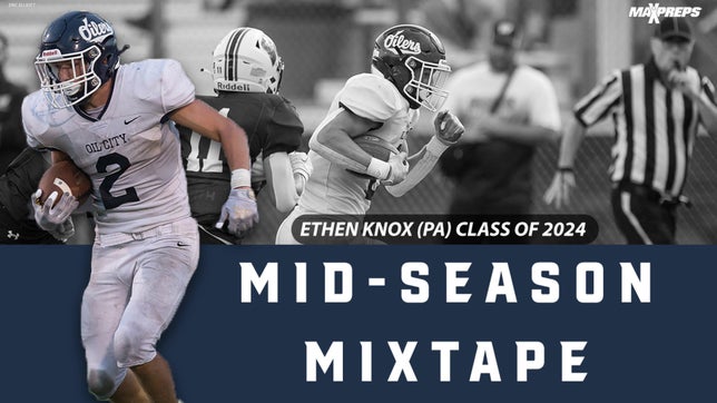Junior RB Ethen Knox of Oil City (PA) leads the nation in rushing yards at the midway point in the season.