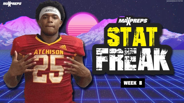 Jesse Greenly IV of Atchison (Atchison, KS) headlines week eight of MaxPreps Football Weekly Stat Freaks.
