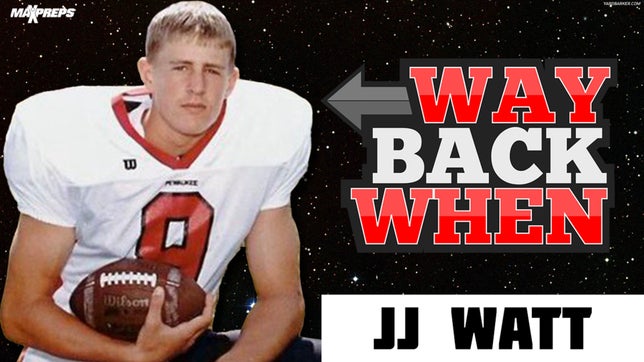 Looking back at the prep career of JJ Watt at Pewaukee (Pewaukee, WI).