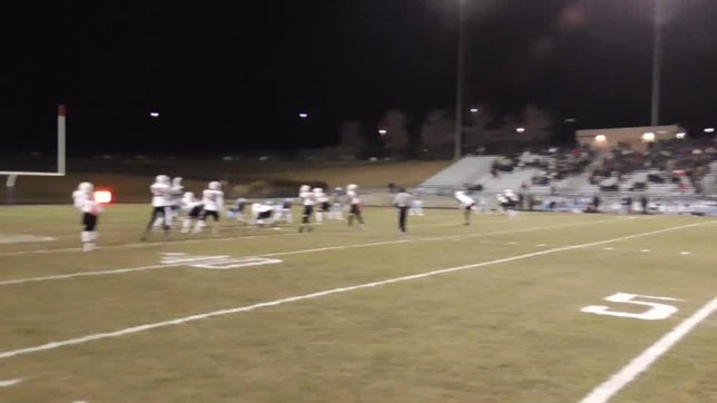 Riley Suddath dislodges the ball from Ralston Valley senior Josh Rillos and Ben Weber comes up with the recovery, setting up a touchdown two plays later that tied the game at 7 with 5:44 left in the 1st quarter.