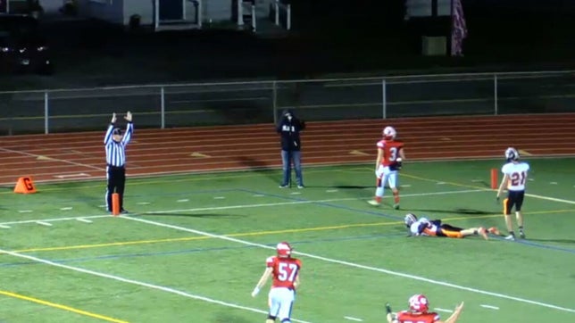 Junior season highlights of Champlain Valley Union's (Hinesburg, VT) all-around playmaker Jackson Sumner. He led the team in rushing (590) and second in receiving (681). He led the team in rushing touchdowns (9) and receiving touchdowns (14).