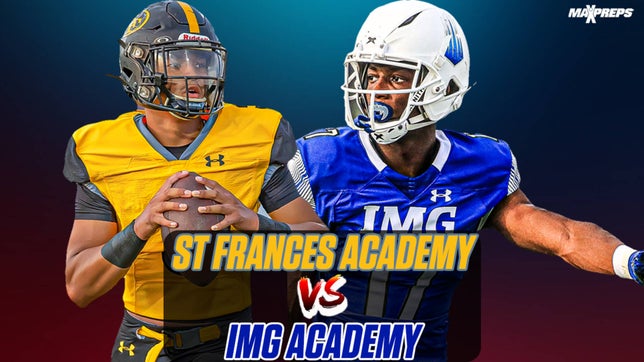 Previewing #2 St Frances Academy (Baltimore, MD) vs #10 IMG Academy (Bradenton, FL).