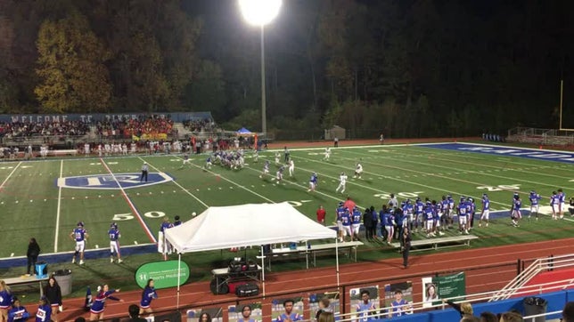 2022 Dunwoody vs Riverwood, Zach Stair #80, Fr, WR, 9 Yard Catch with Contact