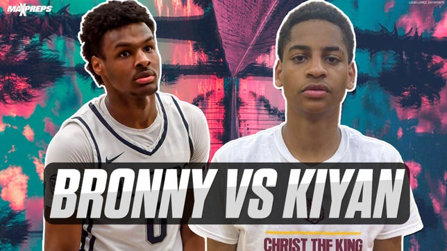 Bronny James of Sierra Canyon (Chatsworth, CA) will face Kiyan Anthony of Christ the King (Middle Village, NY) 20 years after their fathers played against each other in high school.