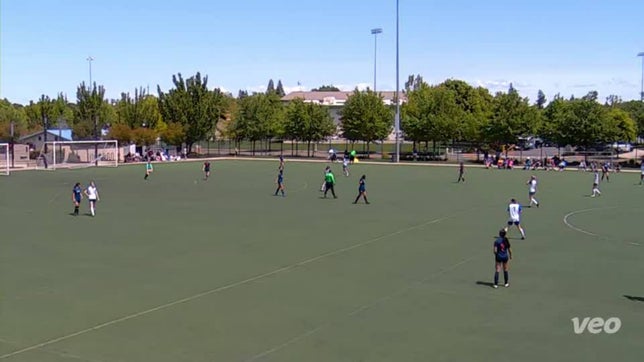 Perfectly timed run and one-touch finish.