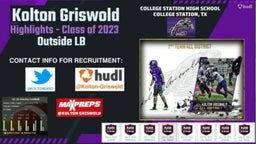 Kolton Griswold - Senior Highlights - Recruitment