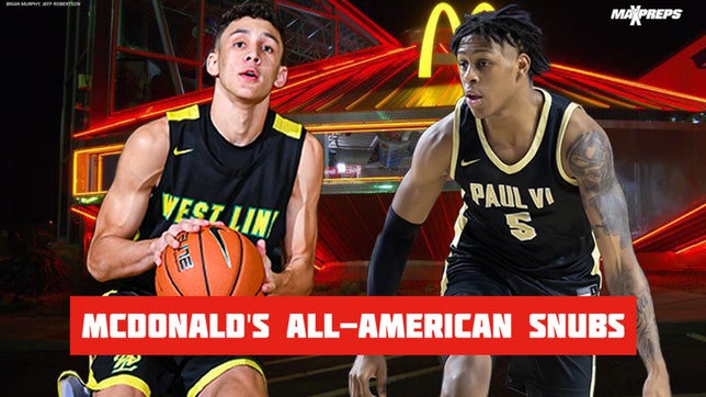 2023 McDonald's All-American snubs include Jackson Shelstad, Deshawn Harris-Smith, and Mikey Williams among others.