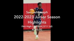 Samuel Joseph 2022-2023 Junior Season Highlights