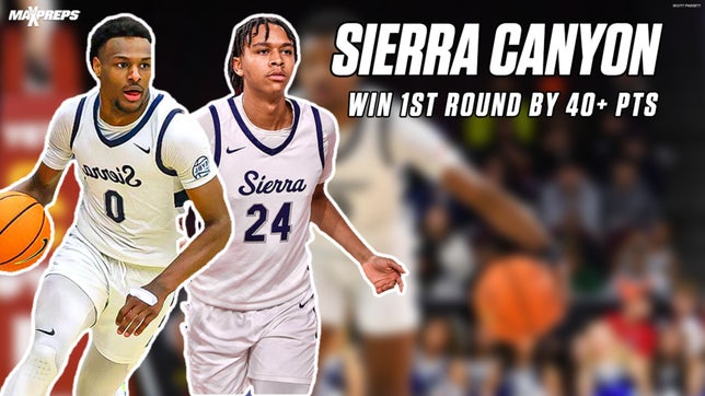 Recap of Sierra Canyon's (Chatsworth, Ca) blowout win versus Taft (Woodland Hills, Ca) in the 1st round of CIF playoffs.