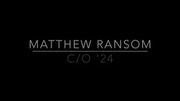 Matthew Ransom C/O 24 Fall 2022 AAU/ High School