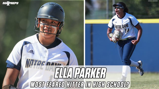 Taking a look at the game of Notre Dame's (Sherman Oaks, CA) 2023 OF Ella Parker.