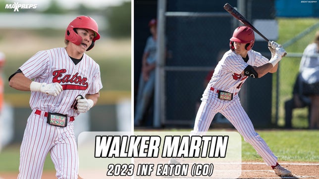 Highlights of Eaton's (CO) 2023 INF Walker Martin, who's been on a tear with the long ball.
