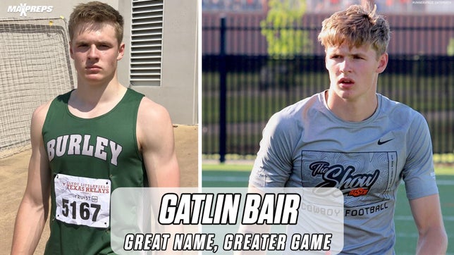 Taking a look at Burley's (ID) 2024 4-star WR and track star Gatlin Bair.