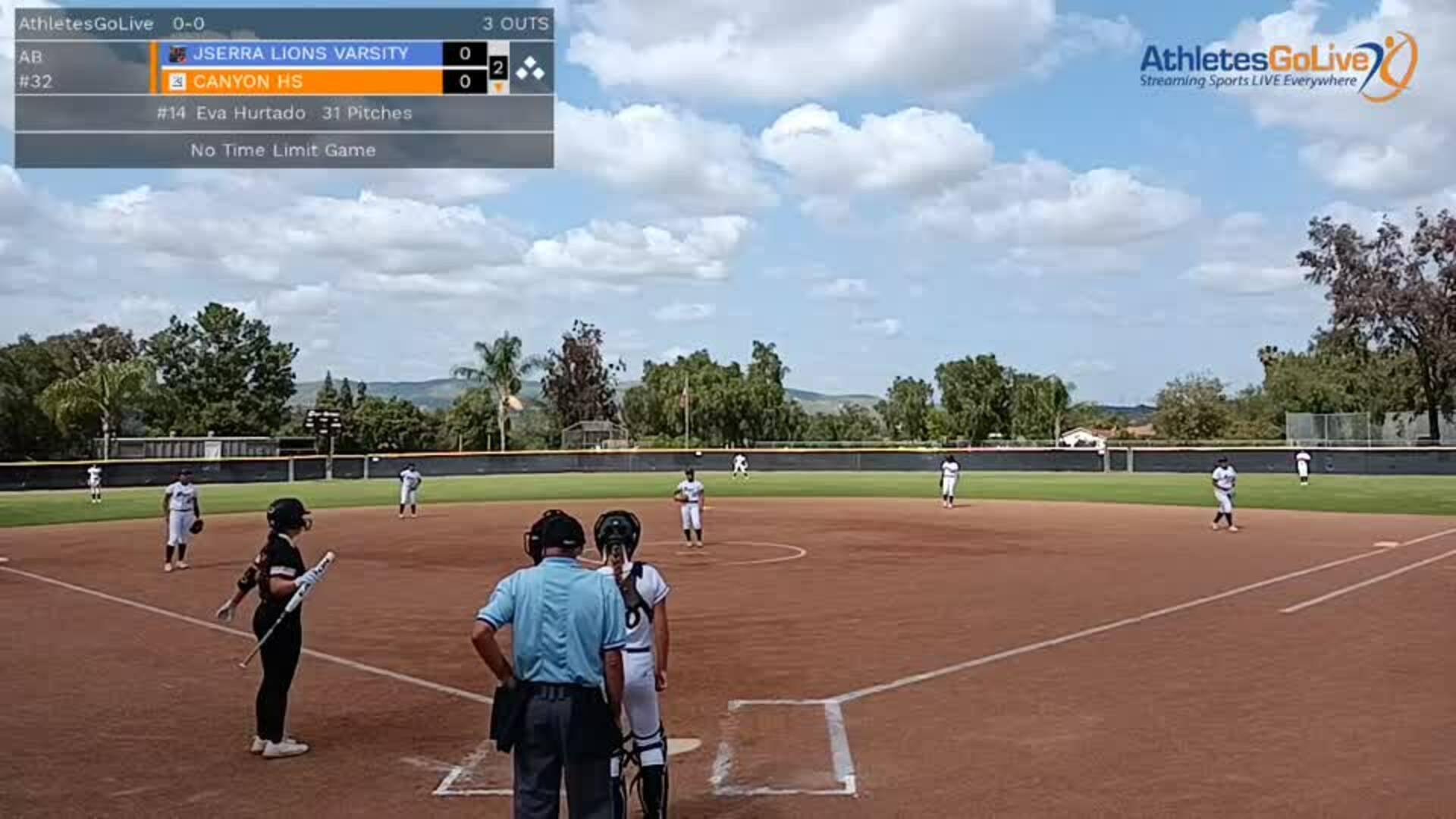 Bella Bos Double CIF SS Div. 2 Playoffs vs Canyon HS, 5/9/23