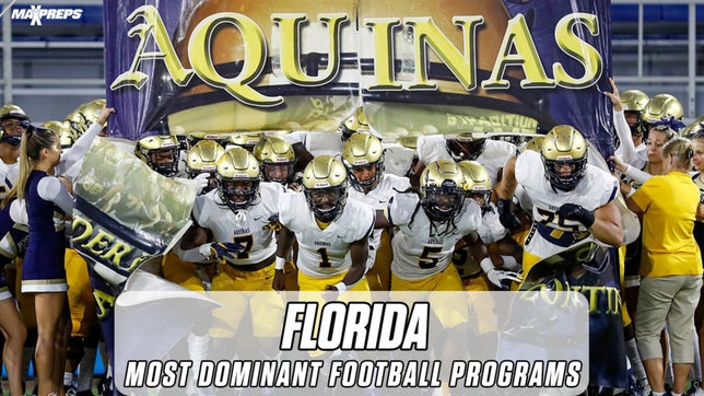 Eight state championships and 17 NFL Draft picks helped lead St. Thomas Aquinas into the top spot.