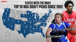 States with the most Top 10 NBA Draft picks since 1992!