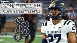 Kyngstonn Viliamu-Asa is a FORCE at Linebacker