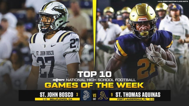 Braves ride 16-game win streak against out-of-state opponents into showdown with St Thomas Aquinas.
