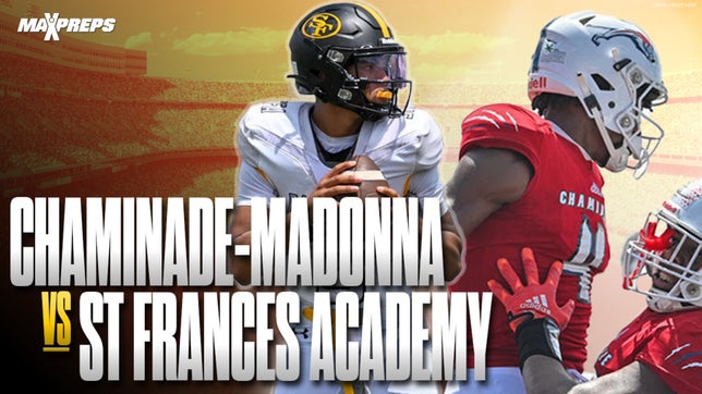 No. 7 Chaminade-Madonna (Hollywood, Fla.) opened its 2023 high school football season Saturday with a signature 35-14 victory over No. 12 St. Frances Academy (Baltimore, Md.) at the Broward County National Football Showcase in Fort Lauderdale, Fla.
