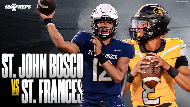 No. 3 St. John Bosco (Bellflower, Calif.) handed St. Frances Academy (Baltimore, Md.) its fourth straight loss to begin the 2023 season with a 37-14 win. The defending MaxPreps National Champs are now 4-0 and finish non-league play.