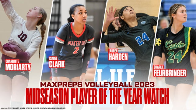 MaxPreps National Volleyball Editor Aaron Williams showcases the midseason national player of the year watch list for the 2023 high school girls volleyball season.