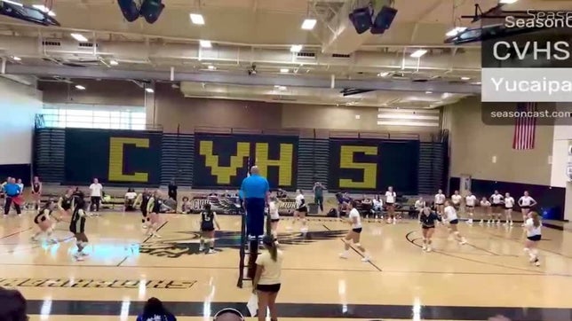 Kill from Makenna against Yucaipa HS