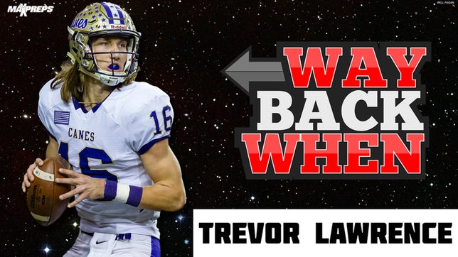 Looking back at the career of Trevor Lawrence at Cartersville (GA).