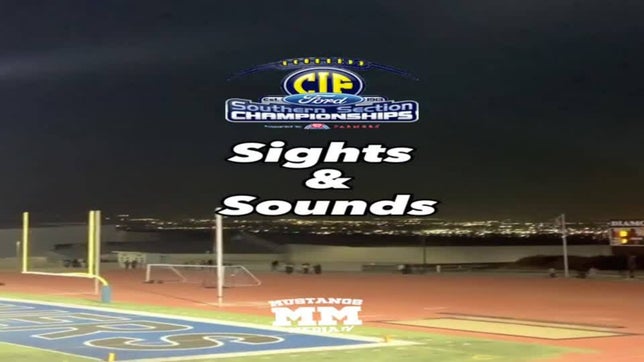 Here's a Sights and Sounds version of our 1st round CIF-SS Div 7 Championship game vs Diamond Ranch. The Mustangs battled for a 26-20 win over the Panthers.

Shoutout to Diamond Ranch for their hospitality in hosting the game.