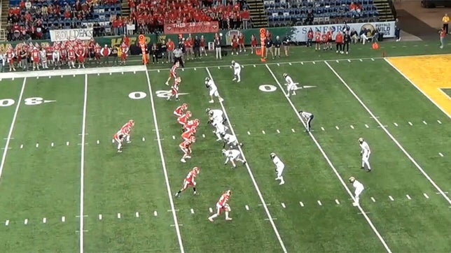 Senior season highlights of Shanley's (Fargo, ND) quarterback Landon Meier. He broke seven single-season state records in completions (253), pass attempts (390), passing yards (3,529), passing touchdowns (44), passing yards per game (294), total offense (4,398) and total touchdowns (61).