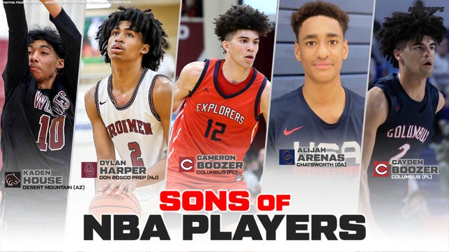 Sons of current and former NBA players in high school basketball are headlined by Cameron and Cayden Boozer, sons of former pro Carlos Boozer.
