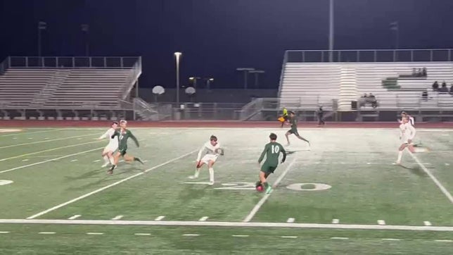 Open goal save by Chaparral HS defender Cole Christensen.