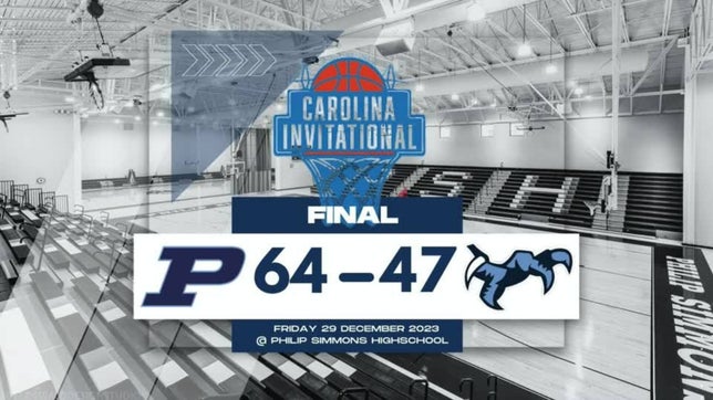 Pinewood Prep defeats Chapin 64-47 day two of the Carolina Invitational.