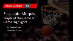 EHS vs Green River - Jenkins Player of the Game 12/15