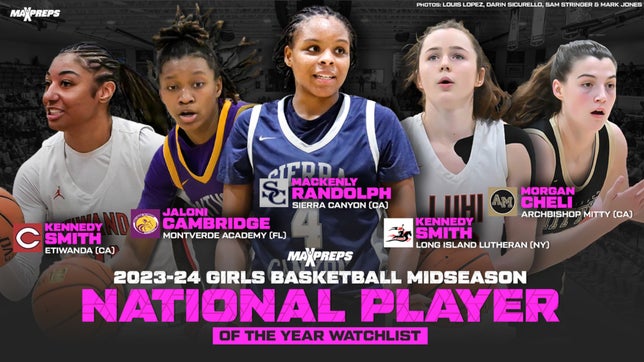 MaxPreps National Girls Basketball Editor Aaron Williams showcases the midseason national player of the year watch list for the 2023-2024 high school basketball season.