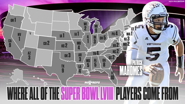California, Florida, Georgia, Michigan and Texas all have nine or more players expected to take the field in Las Vegas.