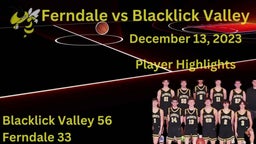 Ferndale Area Yellow Jackets Player Highlights vs Blacklick Valley December 13th 2023