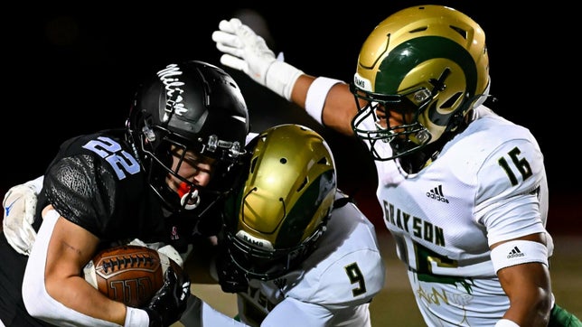 Sophomore season highlights of Grayson's (Loganville, GA) 5-star linebacker Tyler Atkinson. He was the only sophomore to be selected to the 2023 MaxPreps All-America Team after posting 197 tackles, 25 tackles for loss and 10.5 sacks.