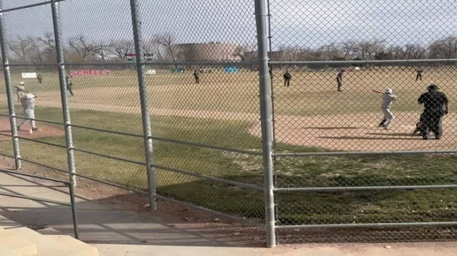 Josh with the sac bunt for a RBI scoring Cameron from 3rd!