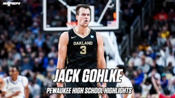 WATCH: Oakland Sharp-Shooter Jack Gohlke high school highlights at Pewaukee