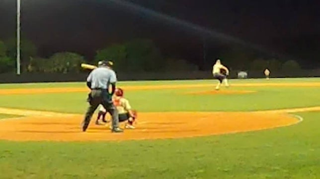 Canon Hopper throws a 7 inning, complete game for the Holy Trinity Tigers.  Hopper works a no hitter with 15 K's Friday Night vs. Space Coast in Brevard County, Florida.