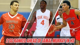 Who were the Two Shooting Guards Ranked Ahead of Jamal Murray in High School?