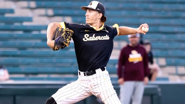 Highlights of one of the top 2024 MLB Draft prospects Cam Caminiti in Saguaro's (Scottsdale, AZ) 2-1 win over Canyon del Oro (Tucson, AZ) in the 4A state championship. He threw a complete game striking out 11 and only allowing two hits and one run. He finished his senior season 9-0 with a 0.93 ERA to go with 119 strikeouts.