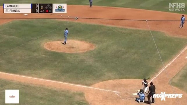 6'8" pitcher Boston Bateman of Camarillo high school (Camarillo, CA) helped lead his team to the CIF Southern Sectional division 2 title going six innings with 11 strikeouts and allowing just one hit in a 2-1 win over St. Francis.