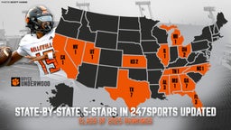 Which States have the Most 5-star Prospects in the 2025 Class?