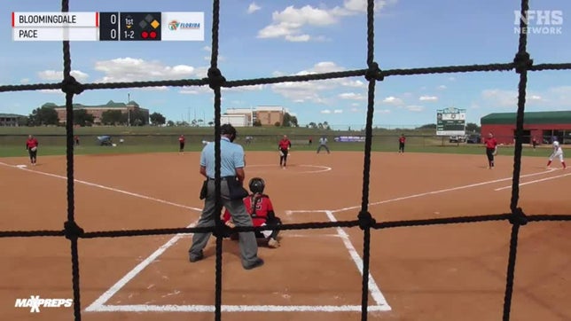 It was a pitching battle between LSU signee Jayden Heavener and UCLA commit Natalie Cable. Pace pulls out the 1-0 win over No. 12 Bloomingdale.